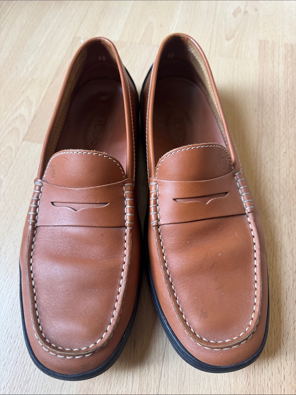 TOD’S leather Loafers size 10